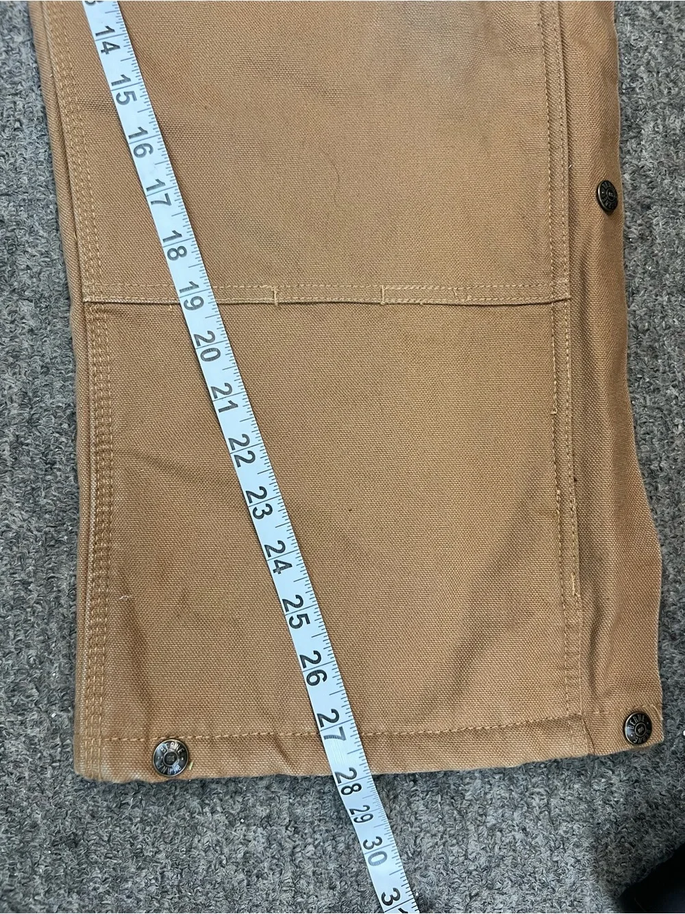 Berne Brown Deluxe Insulated Bib Overalls Mens Size Large Short Gorpcore Outdoor